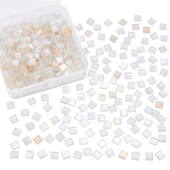 Glass Cabochons, Mosaic Base, Square