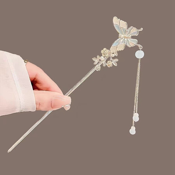 Палочки для волос из эмали для женщин и девочек, бабочка