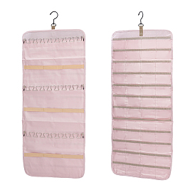 2Pcs Oxford Cloth Jewelry Hanging Organizer, Wall Shelf Wardrobe Storage Bags, Rectangle