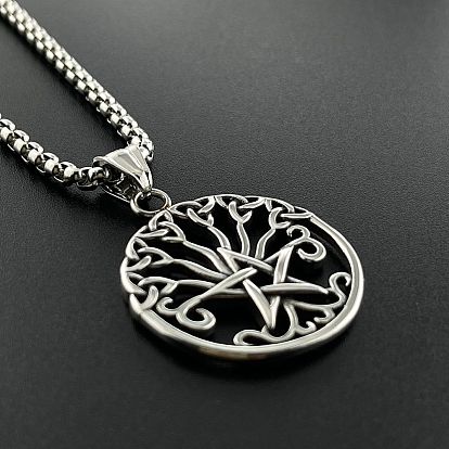 304 подвеска в виде полой пентаграммы из нержавеющей стали в стиле панк-хип-хоп для мужчин