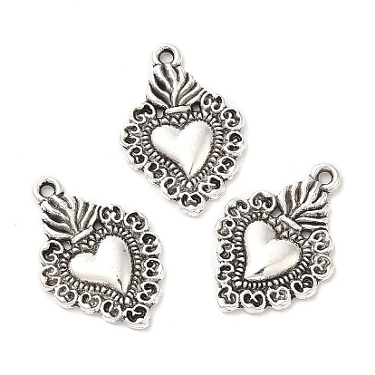 Сплавочные подвески тибетского стиля, сердце