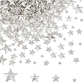 600шт. 4 стили, аксессуары для костюмов из сплава и латуни, аппликация, звезда