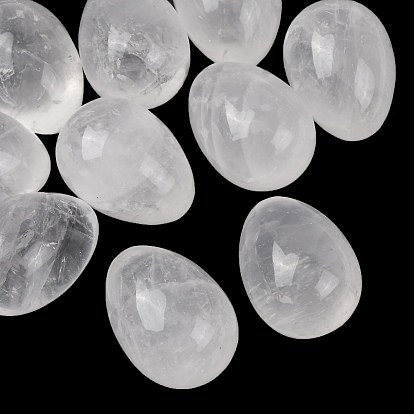 Натуральный кварцевый кристалл в форме яйца, Камень из горного хрусталя для целебных целей, карманный, для ладони, для снятия тревоги, медитации, пасхальн