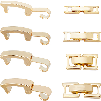 24 шт 8 стили экологически чистые латунные застежки для часовых ремешков, долговечный