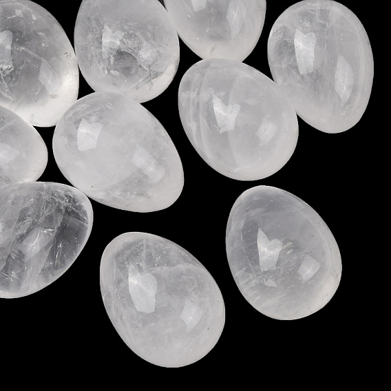 Натуральный кварцевый кристалл в форме яйца, Камень из горного хрусталя для целебных целей, карманный, для ладони, для снятия тревоги, медитации, пасхальн