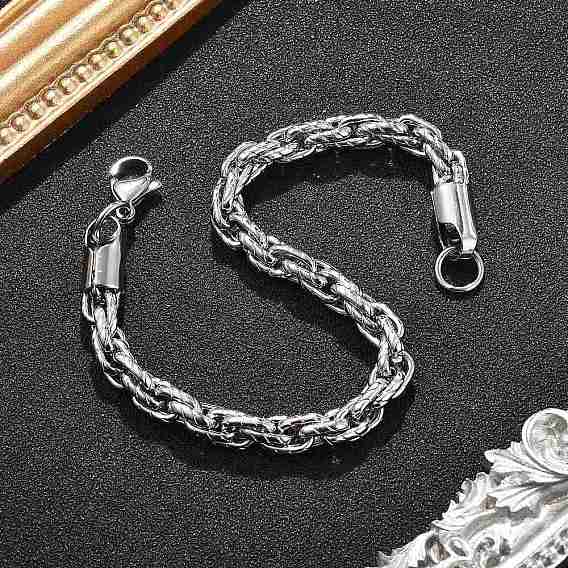 304 браслеты из нержавеющей стали с цепочкой для мужчин и женщин