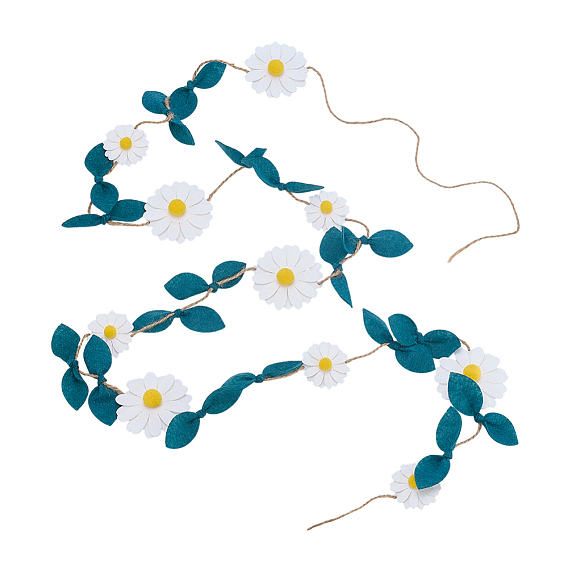 1 Подвесные баннеры с цветами и листьями из поликарбонатного фетра, для праздничных украшений