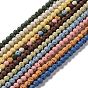 Synthetic Lava Rock Dyed Beads Strands, Round