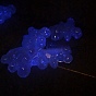 Luminous UV Plating Acrylic Beads, Iridescent, Glow in the Dark, Bear