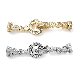 Кольцо латунное микропаве прозрачный кубический цирконий застежки-защелки, без кадмия и без свинца, долговечный, стойки покрытие