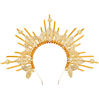 Нейлоновые железные резинки для волос «ангельские волосы», Повязки на голову из смолы для женской вечеринки в честь дня рождения в стиле «королева дня рождения»