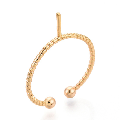 Настройки колец для чашек из латуни, регулируемые настройки колец для полупросверленных бусин, без кадмия, без никеля и без свинца