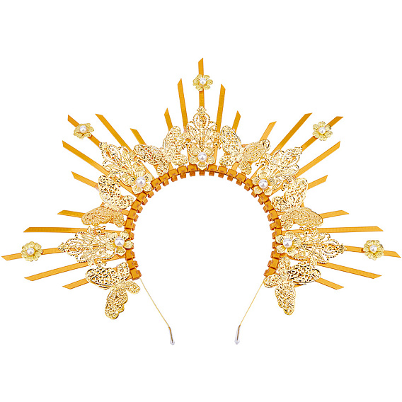 Нейлоновые железные резинки для волос «ангельские волосы», Повязки на голову из смолы для женской вечеринки в честь дня рождения в стиле «королева дня рождения»