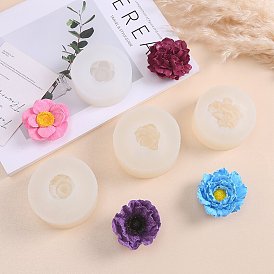 DIY 3D Flower Candle Silicone Molds, Candle Making Tool, Perfume Plaster Molds
