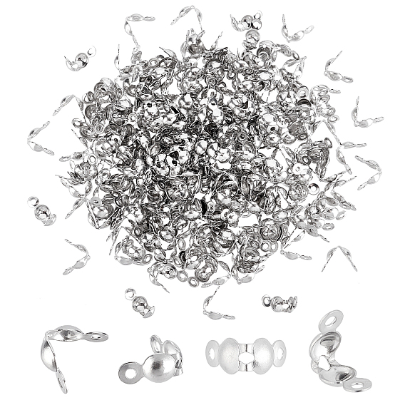 260шт 304 наконечники бортов из нержавеющей стали, Калотте заканчивается, крышка раскладушки