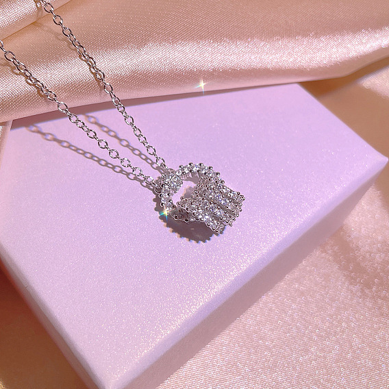 Ожерелья с подвеской из сплава кристаллов и страз