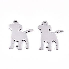201 Stainless Steel Pendants, Stamping Blank Tag, Laser Cut, Dog