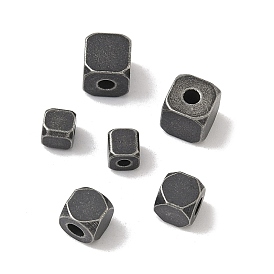 Ретро 316 хирургические бусины-разделители из нержавеющей стали, кубические