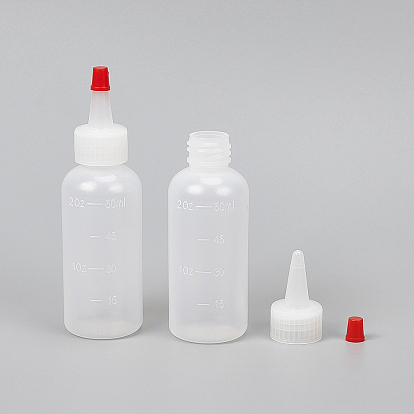 Plastic Graduated Squeeze Bottles, with Red Tip Cap, Durable Squirt Bottle for Ketchup, Sauces, Syrup, Dressings, Arts & Crafts