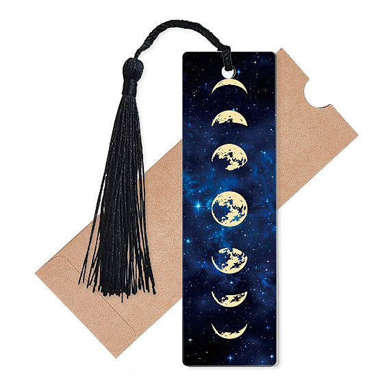 Акриловые закладки, с кисточкой из полиэстера, прямоугольные закладки