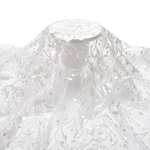 Полиэстеровая эластичная кружевная ткань с цветочным узором, аксессуары