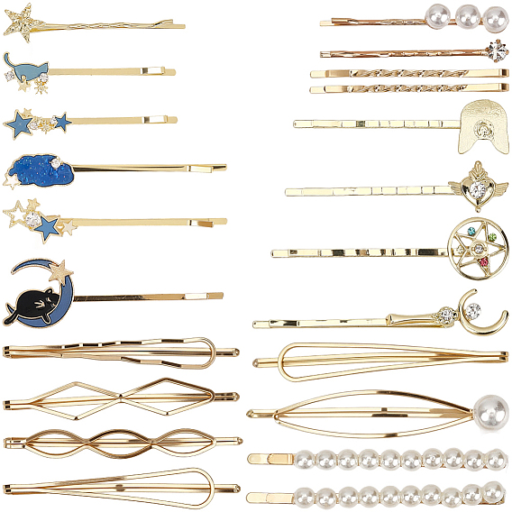6 сумки 6 стили цинковые шпильки для волос, аксессуары для волос для женщин и девочек