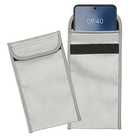 Тканевые защитные сумки Фарадея для защиты брелоков, анти-отслеживающий анти-шпионский чехол для сотового телефона с GPS, прямоугольные