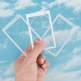 3шт 3 стили золотое сечение пластиковый видоискатель состава Фибоначчи, прямоугольные