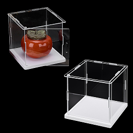 Витрины для пластиковых минифигурок с белыми основаниями, для моделей, строительные блоки, держатель для кукол