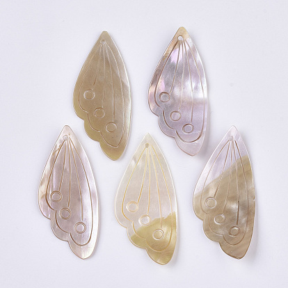 Freshwater Shell Big Pendants, Wing