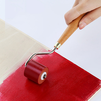 Rubber Roller Brush, with Wood Handle, DIY Diamond Painting Tool