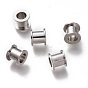 304 Stainless Steel European Bead Cores, Grommet for Polymer Clay Rhinestone Large Hole Beads Making