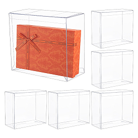 Прямоугольные пластиковые ПВХ коробки для хранения подарков, подарочный упаковочный футляр