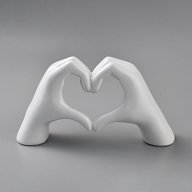 Resin Heart Hand Display Decorations, for Home Office Decoration