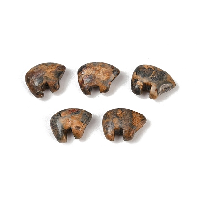 Природных сумасшедшие бисера агат, Zuni медведь