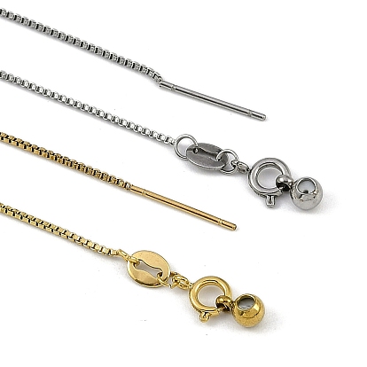 Ионное покрытие (ip) 304 цепочки из нержавеющей стали, регулируемые слайдер ожерелья для женщин и мужчин