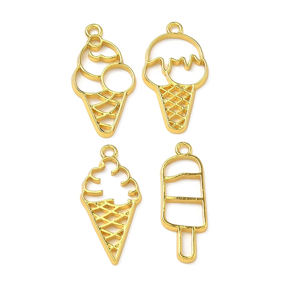 Подвесные подвески из сплава, для diy уф смолы, эпоксидная смола, Прессованные цветочные украшения, долговечный, мороженое прелести