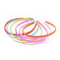 Plain Plastic Hair Band Findings, with Teeth, Imitation Jelly