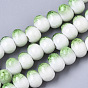 Handmade Porcelain Beads, Crackle Beads Style, Oval