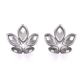 Железо бусы шапки, цветок