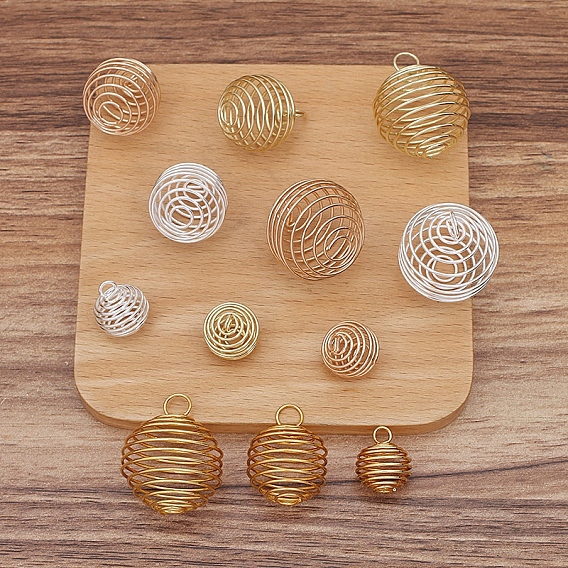 Латунные подвески, аксессуары для заколок-пружинок, шейкерный шар