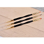 Double Head Nail Art Liner Brush, Painting Drawing Line Pen, Brass Handle