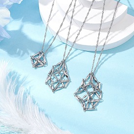 3 шт. 3 размеры 304 мешочек из нержавеющей стали для макраме, пустой держатель для камней, изготовление ожерелий