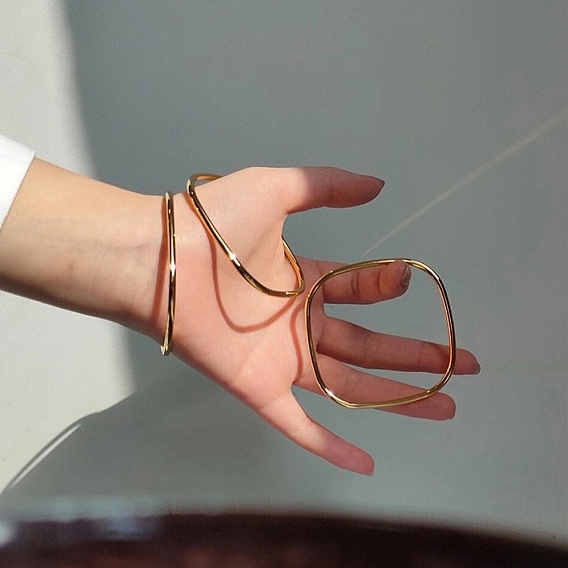 304 прямоугольные браслеты из нержавеющей стали с кристаллами и стразами для женщин