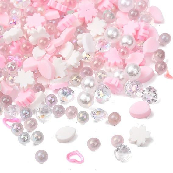 Наборы для самостоятельного изготовления фурнитуры из бусин, в том числе бусины из полимерной глины ручной работы, пластиковые бусины и пайетки, разнообразные