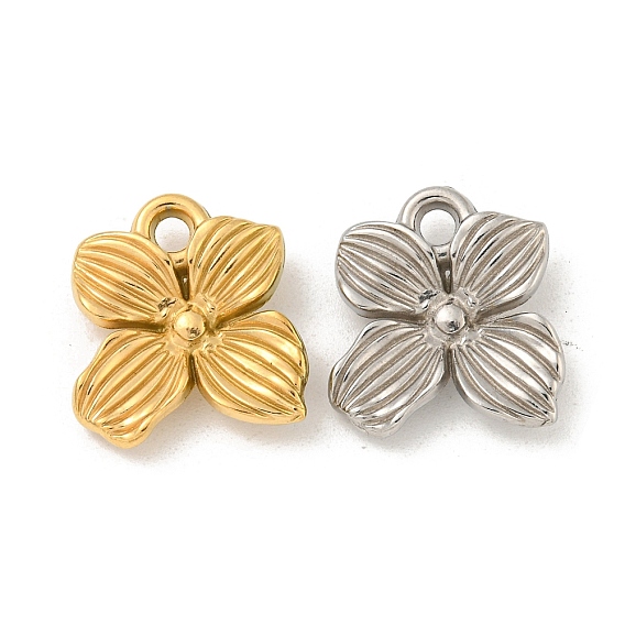 Ионное покрытие (ip) 304 подвески из нержавеющей стали, цветочный шарм