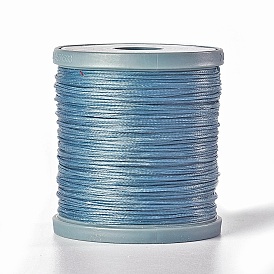Cordon en polyester ciré 150m, cordon micro macramé, fabrication de bracelets cordon, pour les projets en cuir, artisanat, reliure, plat