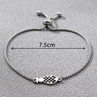 Adjustable Pineapple Bracelet for Men and Women, Stylish Jewelry Accessory