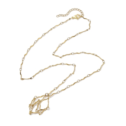 304 изготовление ожерелий из волнистой цепочки из нержавеющей стали в технике макраме