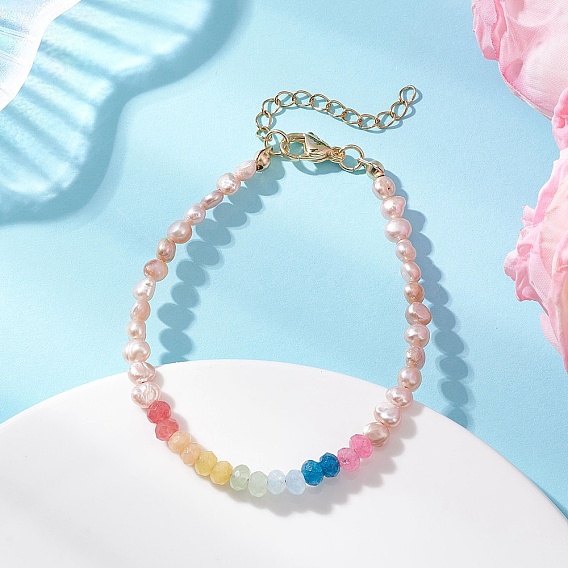 Браслеты из натуральных малайзийских нефритов и жемчуга «чакра» для женщин, самородки